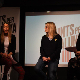 Miriam Nogueras, Elsa Artadi i Laura Borràs. EUROPA PRESS