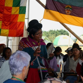 Indígenas activistas en Colombia. Europa Press