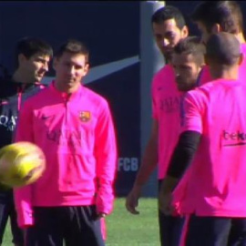 El Barcelona se entrena a fondo antes de disputar el clásico