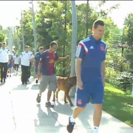 Paseo del Ajax por la Ciudad Condal.