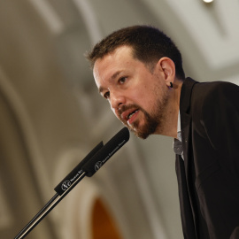 El exvicepresidente del Gobierno Pablo Iglesias durante un desayuno informativo, a 20 de septiembre de 2022.