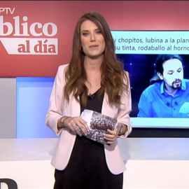 Nùria Martínez en el informativo 'Público al Día' del 23 de abril de 2019.