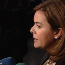 Soraya Sáenz de Santamaría: "En estos casos ha de actuarse con todo el rigor de la Ley"