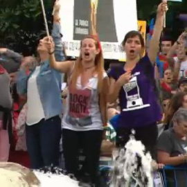 Protesta de las marchas de la dignidad contra el Gobierno y la Familia Real en Oviedo