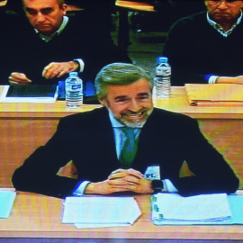 El expresidente de la Comisión de Auditoría Bankia,Ángel Acebes, declara en la Audiencia Nacional./EFE
