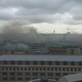 Tres heridos graves en una explosión en el Banco de España