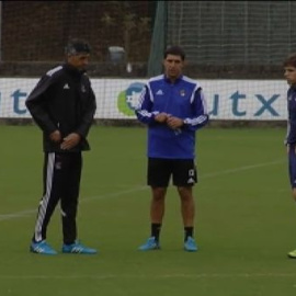 La Real Sociedad vuelve al trabajo sin Arrasate