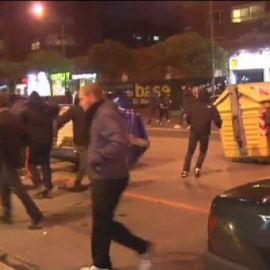 Segunda noche de disturbios en el barrio de Gamonal de Burgos.