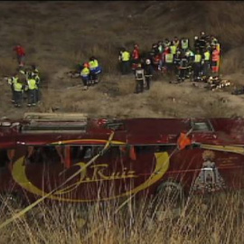 Mueren 14 personas en un accidente de tráfico en Murcia