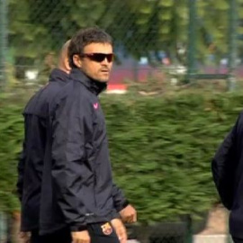 Entrenamiento bajo mínimos en Can Barça