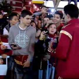 Locura por la selección en Vigo
