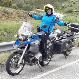 Eva Zeta, presidenta de la Asociación de Mujeres en Moto de España.
