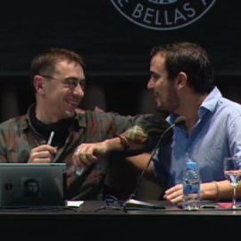 Monedero: "Pareces de Podemos"; Garzón: "Y tú de Izquierda Unida"