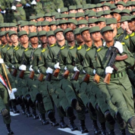 Desfile de los militares cubanos en La Habana. EFE