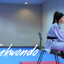 Lecciones de Eva Calvo sobre taekwondo