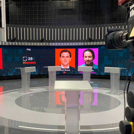 El debate electoral de RTVE se celebra con los principales candidatos a la Presidencia del Gobierno: Pedro Sánchez (PSOE), Pablo Casado (PP), Pablo Iglesias (Unidas Podemos) y Albert Rivera (Ciudadanos).