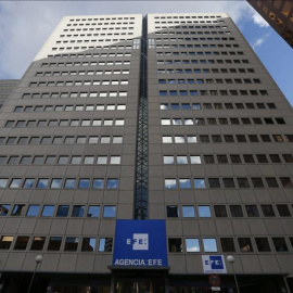 Fachada de la nueva sede de la Agencia Efe situada en la Avenida de Burgos número 8 de Madrid | EFE