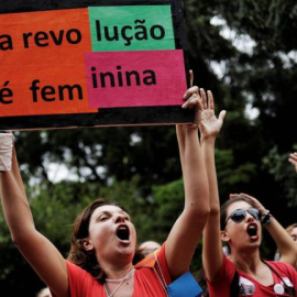 Manifestació al Brasil contra el president Jair Bolsonaro.