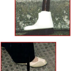 Purificación probando su invento.