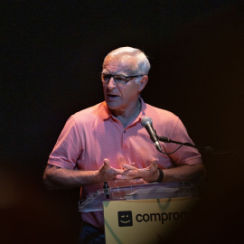 El alcalde de València y portavoz de Compromís por València, Joan Ribó, interviene en la Asamblea de Compromís, en el Teatre El Micalet, a 20 de septiembre de 2022.