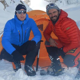 Daniele Nardi y Tom Ballard en la montaña Nanga Parbat.