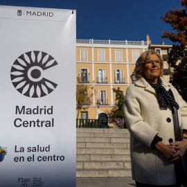 La alcaldesa de Madrid, Manuela Carmena, asiste a un acto de arranque de Madrid Central. EFE/ Emilio Naranjo