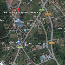 Ubicación del Colegio Público Leirado./ GOOGLE MAPS