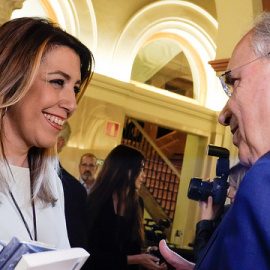 Susana Díaz y Alfonso Guerra.