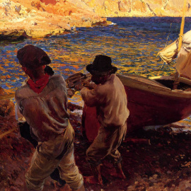 'Fin de jornada' (1900), lienzo pintado en Jávea por Joaquín Sorolla que los descendientes tienen intención de vender.