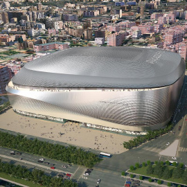 Maqueta del diseño de reforma del Santiago Bernabéu.