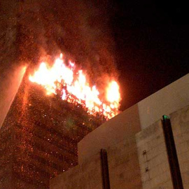 Incendio en el edificio Windsor, el 12 de febrero de 2005.