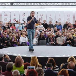 Pablo Iglesias durante un acto de campaña en Valladolid / EFE