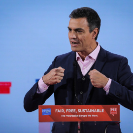 El presidente del Gobierno, Pedro Sánchez, en el XI Congreso del Partido de los Socialistas Europeos (PSE)./EFE