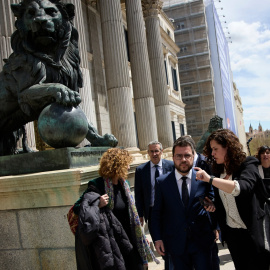  Aragonès se reúne en el Congreso con los partidos que denuncian el espionaje.- Jesús Hellín / Europa Press