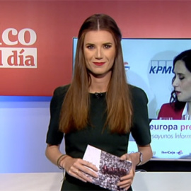 Núria Martínez, durante el informativo 'Público al Día' del 9 de mayo.