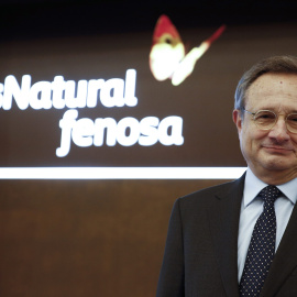 El consejero delegado de Gas Natural Fenosa, Rafael Villaseca,  durante la presentación de los resultados de la compañía en 2014. REUTERS/Sergio Perez