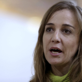 La excandidata de IU a la Comunidad de Madrid, Tania Sánchez, durante la rueda de prensa para concretar una candidatura unitaria al Gobierno regional. -EFE/Angel Díaz