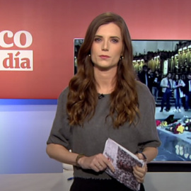 Núria Martínez, durante el informativo Público al Día del 27 de febrero.