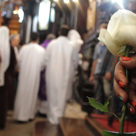 Ceremonia en tributo a las víctimas de un tiroteo en la Catedral Metropolitana de Campinas, estado de Sao Paulo (Brasil). / EFE - DENNY CESARE