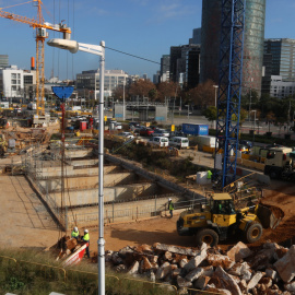 Les obres de la plaça de les Glòries de Barcelona. David Rodríguez