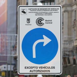 Señalización de Madrid Central. EP