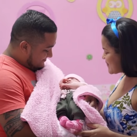 Captura de la familia del vídeo difundido por el programa 'Los informantes'.