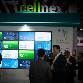 Stand de Cellnex en el Mobile World Congress, en Barcelona. E.P./David Zorrakino