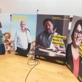 Cartells de campanya d'ERC. EUROPA PRESS