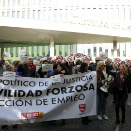 Vaga de treballadors de Justícia. Laura Fígols