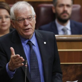 El ministro de Exteriores, Josep Borrell, en el Congreso de los Diputados. EFE/Archivo