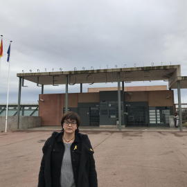 Meritxell Lluís en una visita a Lledoners.