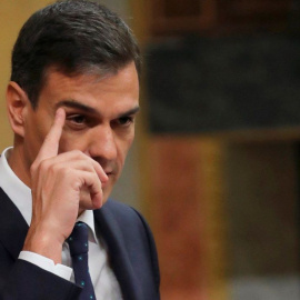 Sánchez en el Congreso. EFE.