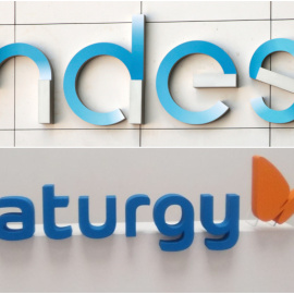 Los logos de las eléctricas Endesa y Naturgy (antigua Gas Natural Fenosa). EFE/REUTERS