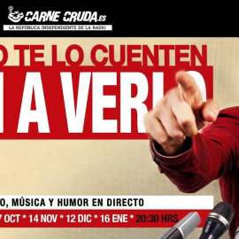 Carne Cruda celebra su 10º aniversario el 12 de diciembre con un programa especial, en vivo y en directo, en el Teatro Fígaro